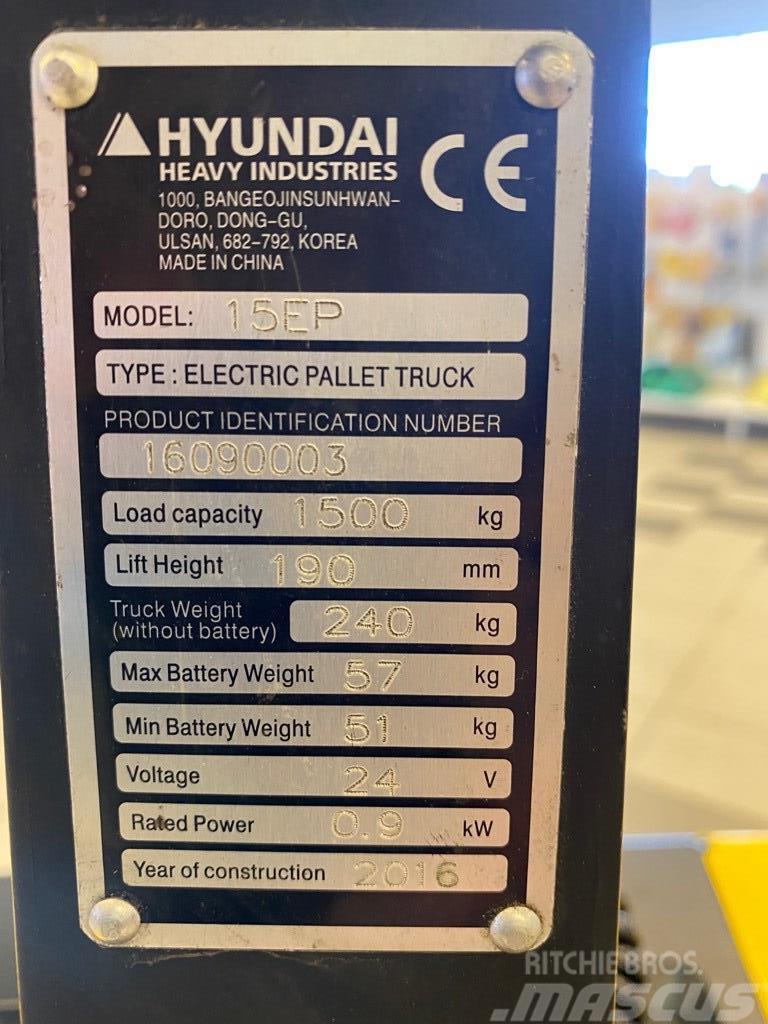 Hyundai 15EP Transpaletas Electricas