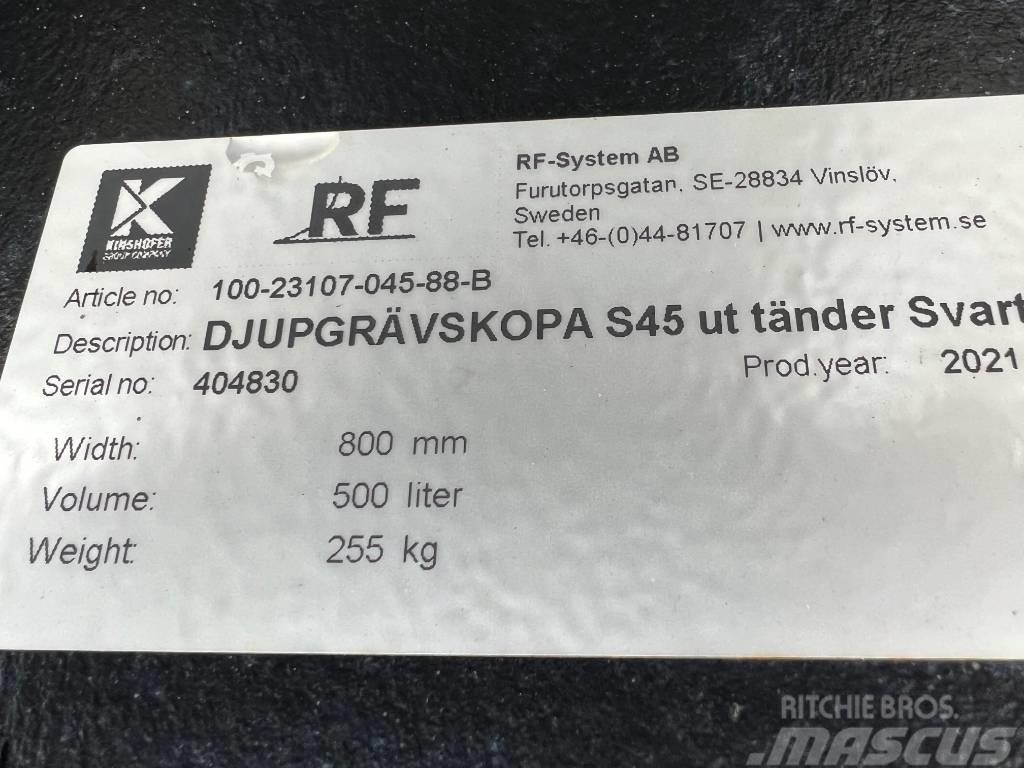  Övrigt Lastning och Gräv RF Skoppaket S45 Retrocargadoras