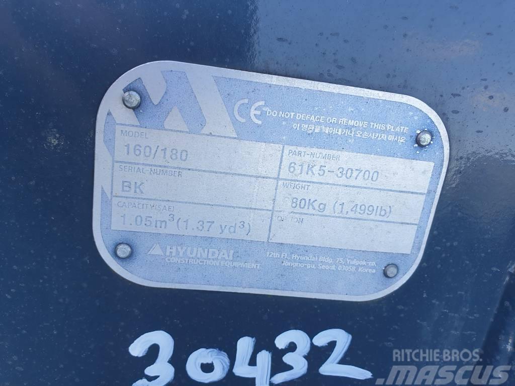 Hyundai Excvator Bucket, 61K5-30700, 180 Cucharones