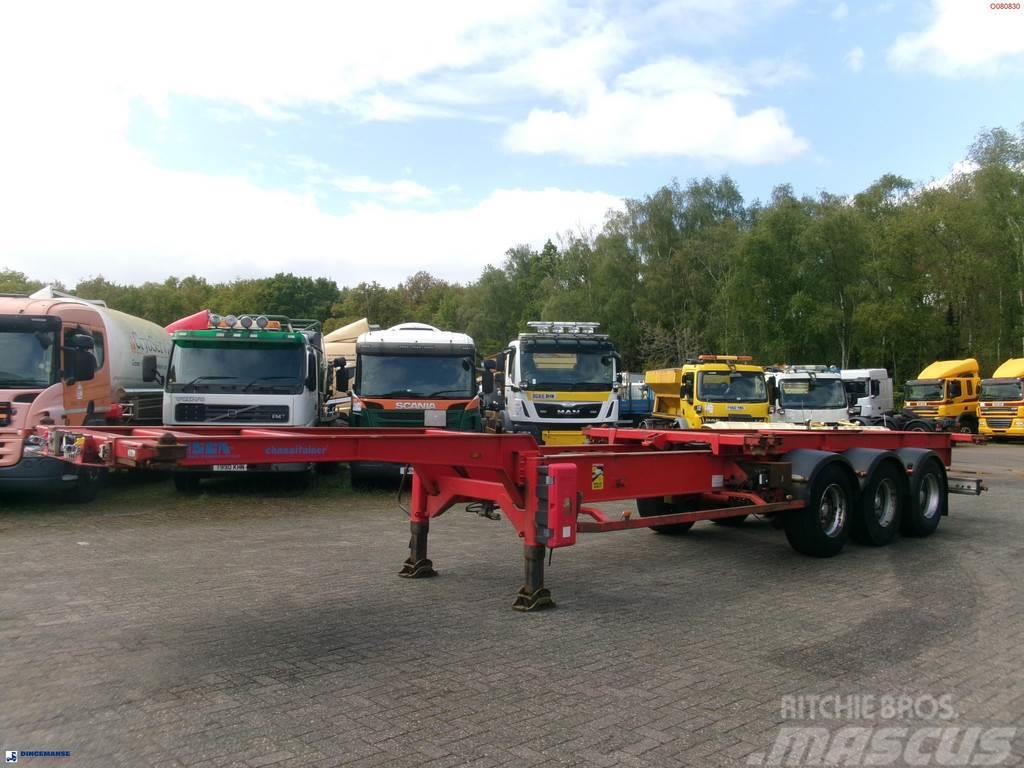Asca 3-axle container trailer 20-40-45 ft + hydraulics Semirremolques portacontenedores