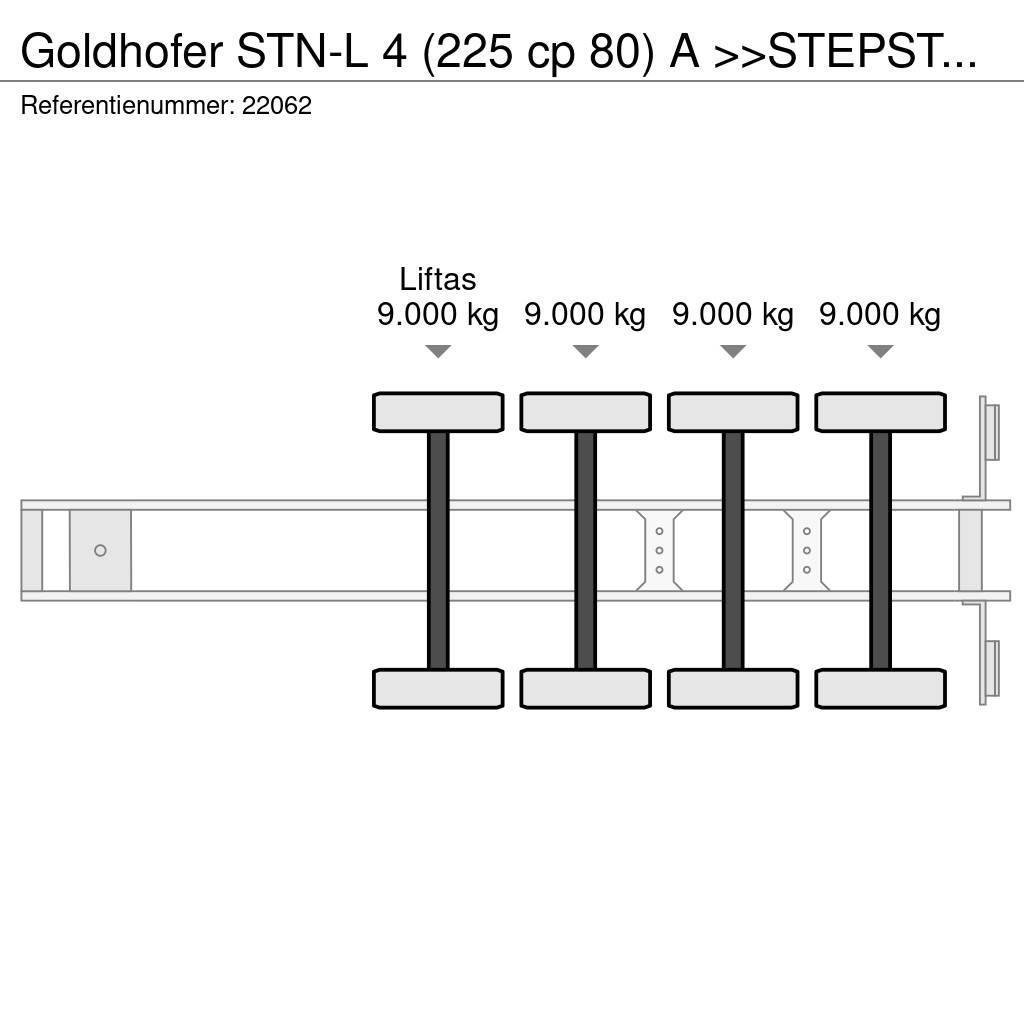 Goldhofer STN-L 4 (225 cp 80) A >>STEPSTAR<< (CARGOPLUS® tyr Semirremolques de góndola rebajada
