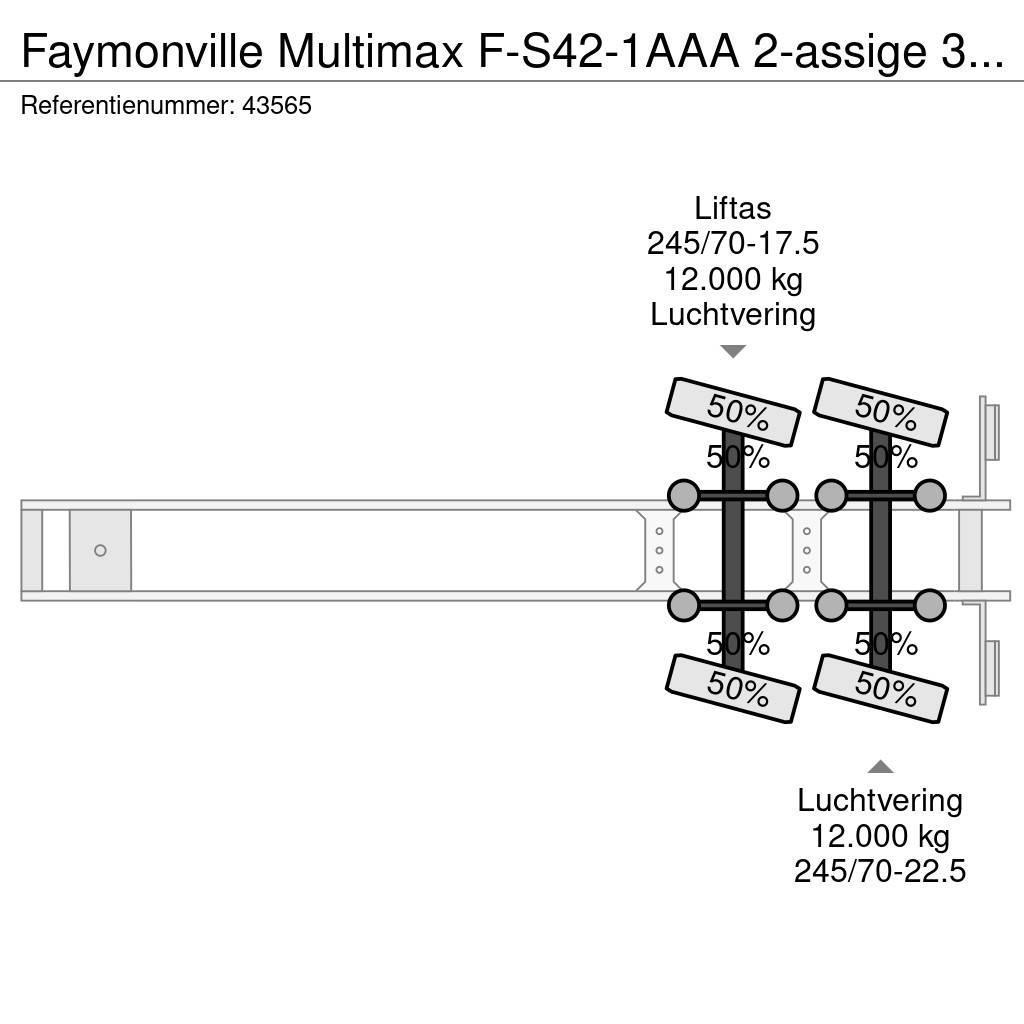 Faymonville Multimax F-S42-1AAA 2-assige 3,90 meter Extandable Semirremolques de góndola rebajada