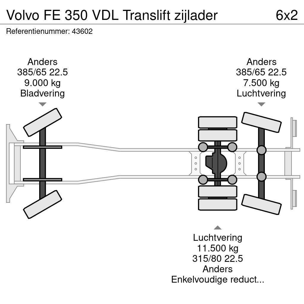 Volvo FE 350 VDL Translift zijlader Camiones de basura