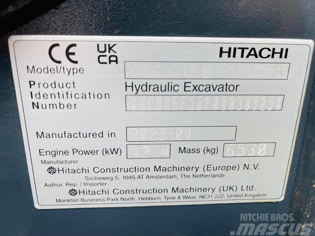 Hitachi ZX 65 US B-6 Mini excavadoras < 7t