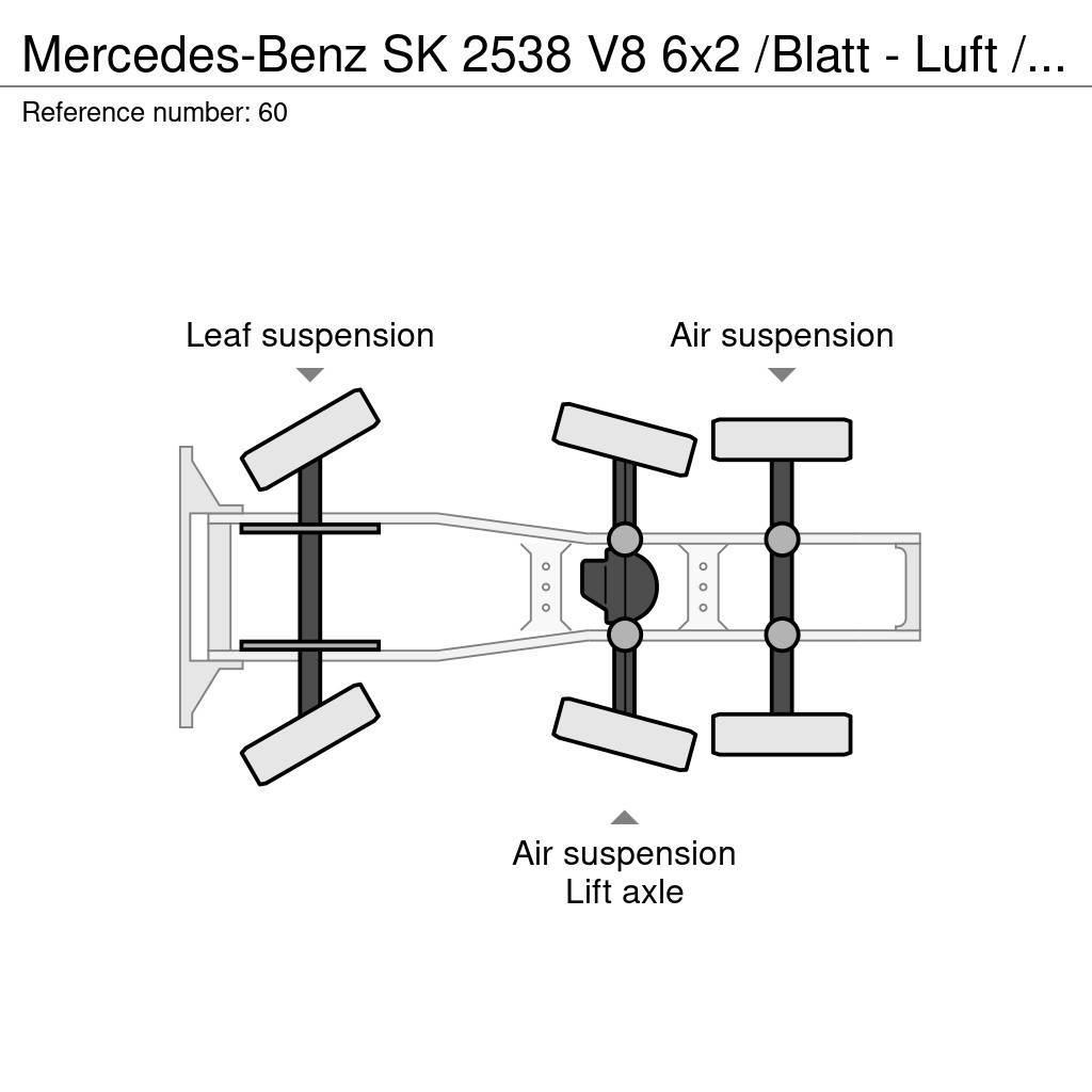 Mercedes-Benz SK 2538 V8 6x2 /Blatt - Luft / Lenk / Liftachse Cabezas tractoras