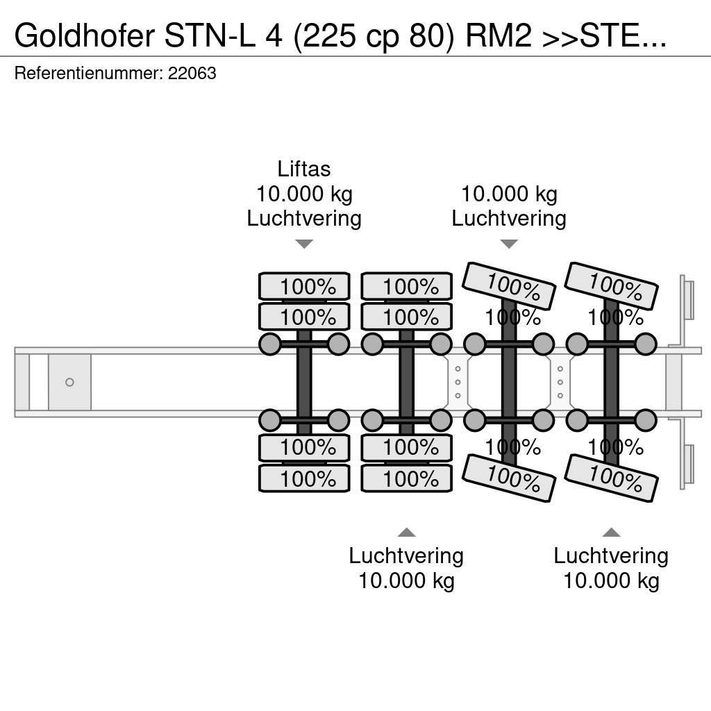 Goldhofer STN-L 4 (225 cp 80) RM2 >>STEPSTAR<< (CARGOPLUS® t Semirremolques de góndola rebajada