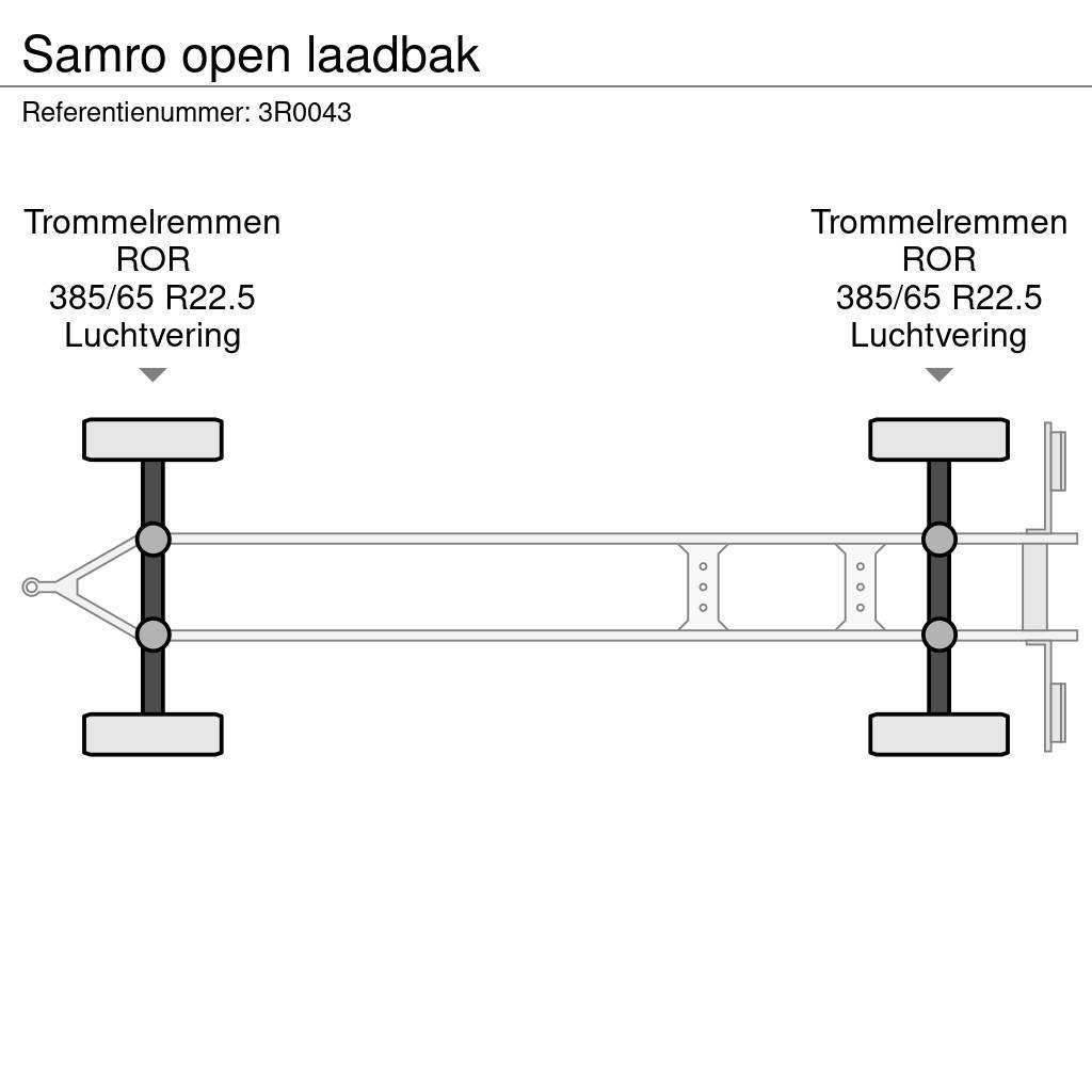 Samro open laadbak Plataforma plana/laterales abatibles