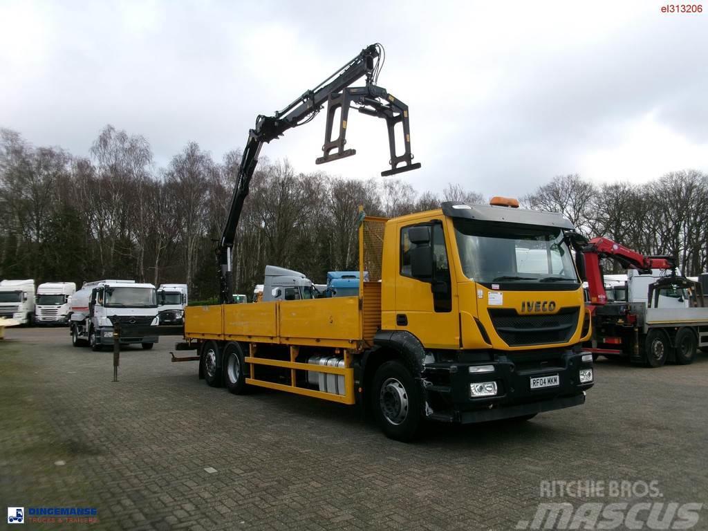Iveco Stralis 310 6x2 Euro 6 + Atlas 129.3V A11 crane Camiones plataforma