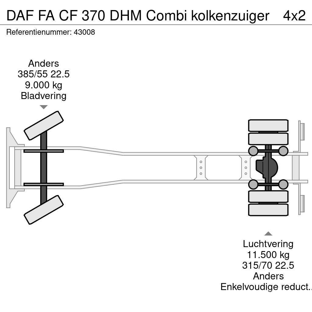 DAF FA CF 370 DHM Combi kolkenzuiger Camiones aspiradores/combi