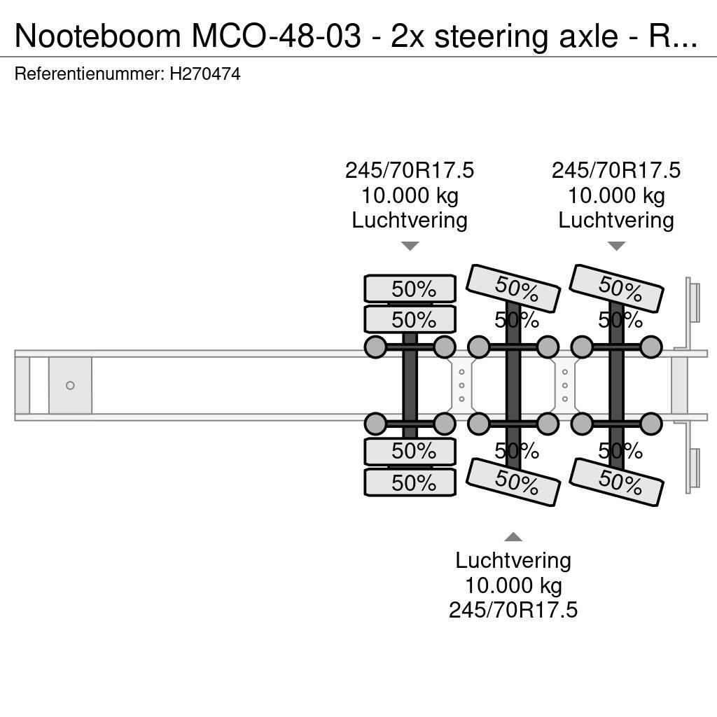 Nooteboom MCO-48-03 - 2x steering axle - Ramps - SAF Axle - Semirremolques de góndola rebajada