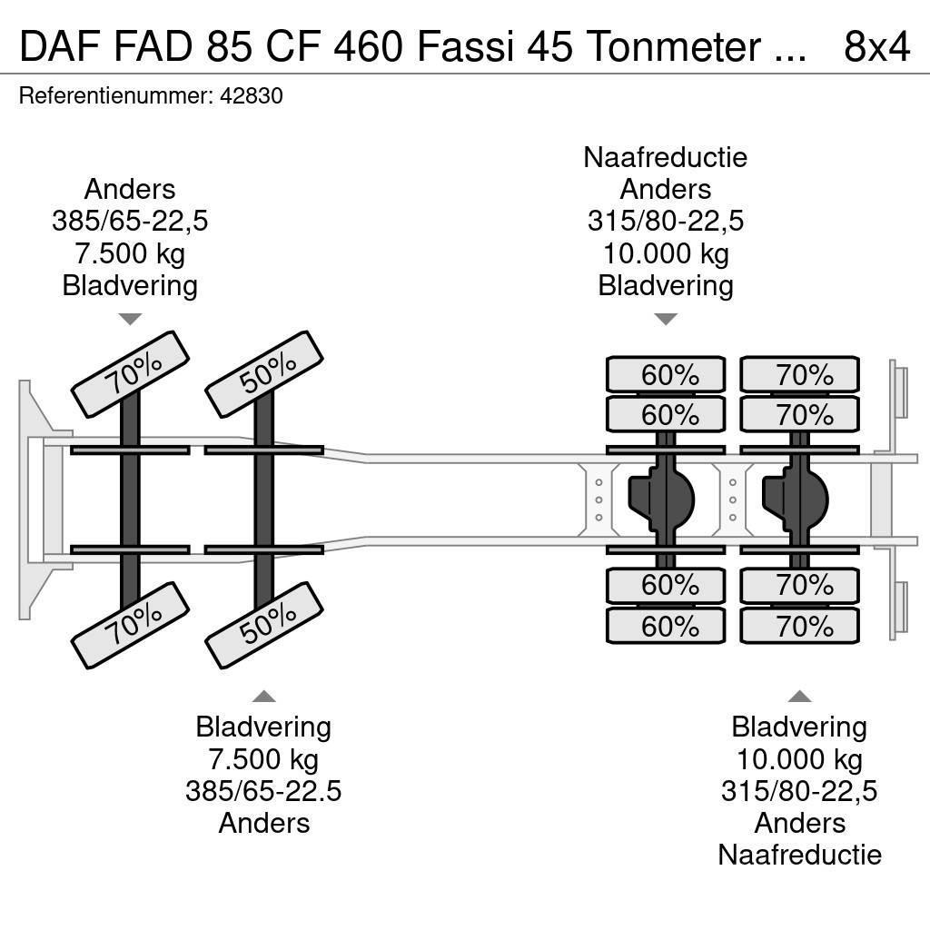 DAF FAD 85 CF 460 Fassi 45 Tonmeter laadkraan + Fly-Ji Grúas todo terreno