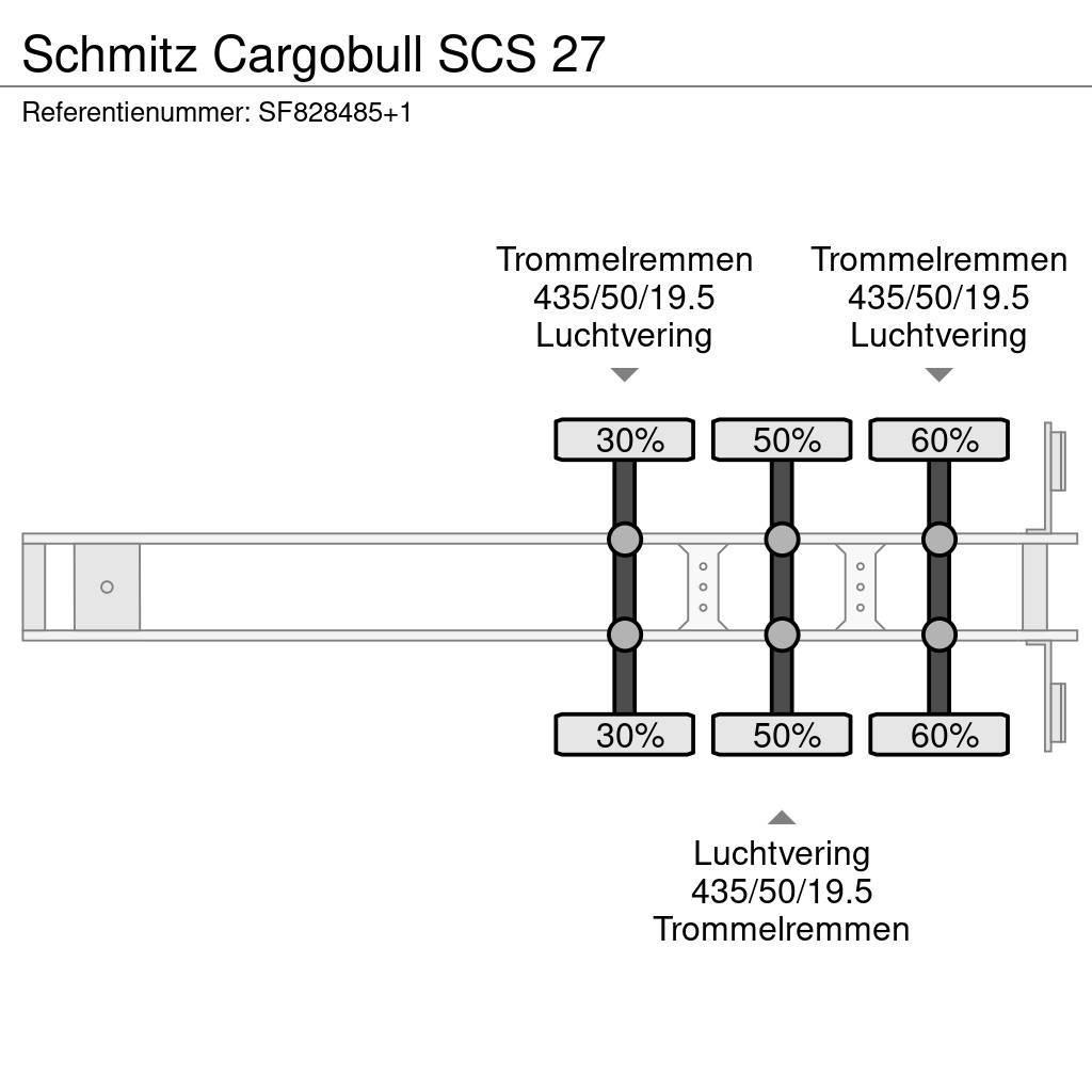 Schmitz Cargobull SCS 27 Semirremolques de plataformas planas/laterales abatibles