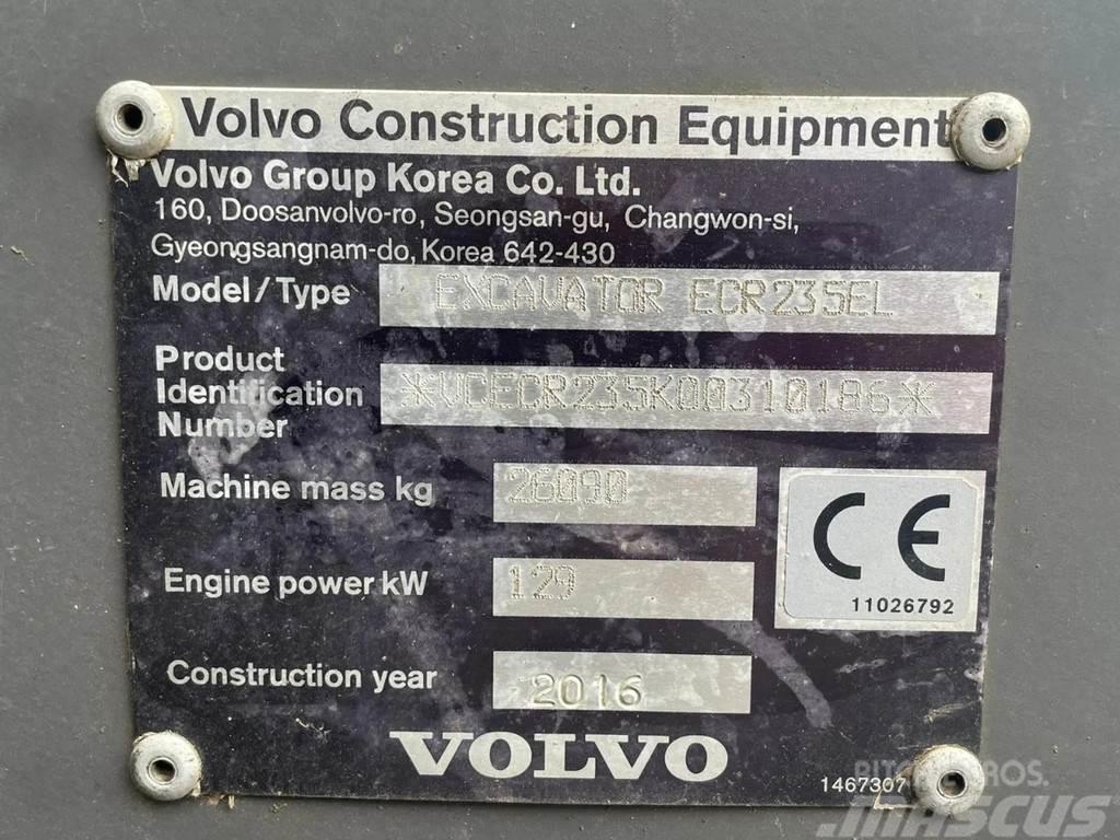 Volvo ECR 235 EL | ROTOTILT | BUCKET | AIRCO Excavadoras de cadenas