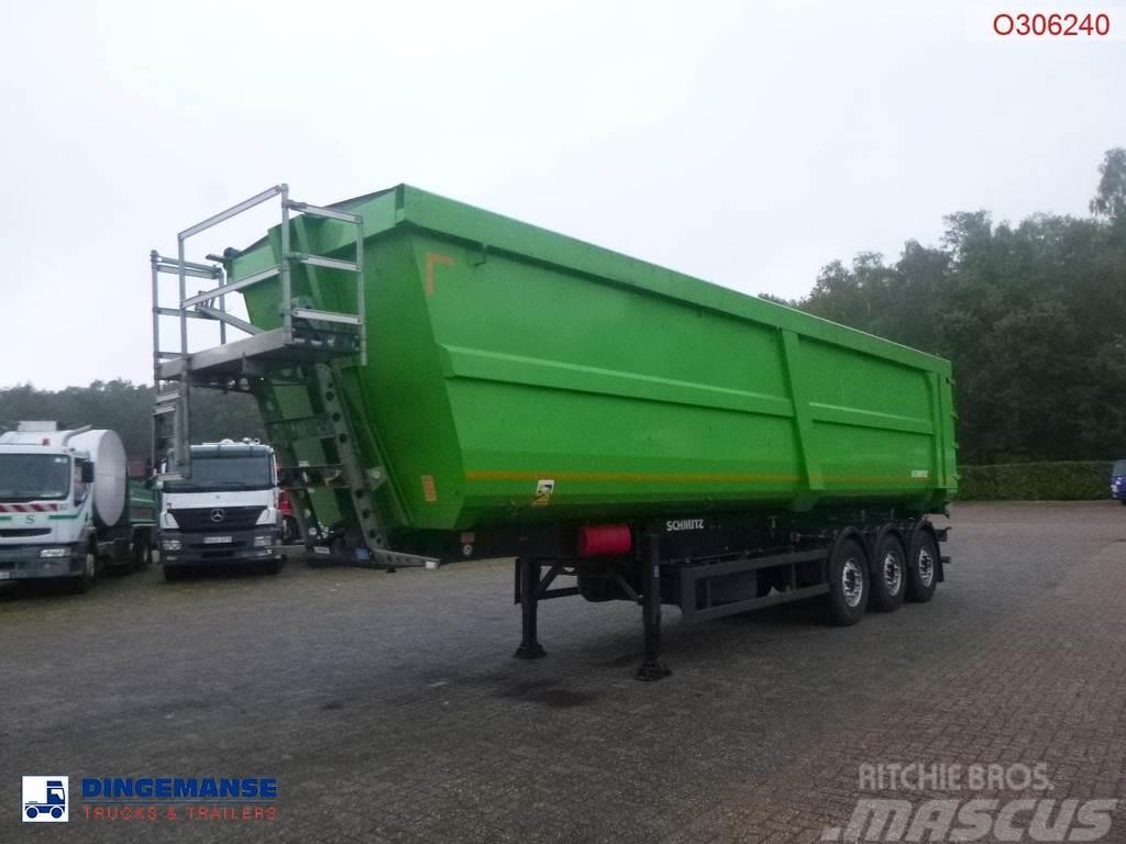 Schmitz Cargobull Tipper trailer steel 58 m3 + tarpaulin Semirremolques de plataformas planas/laterales abatibles