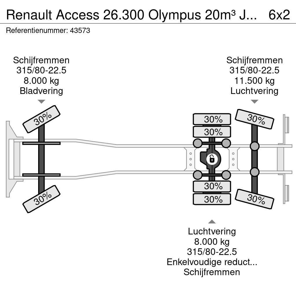 Renault Access 26.300 Olympus 20m³ Just 187.041 km! Camiones de basura