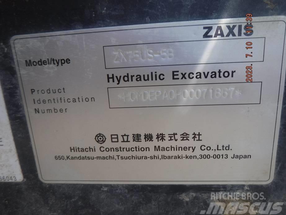 Hitachi ZX75US-5B Excavadoras 7t - 12t