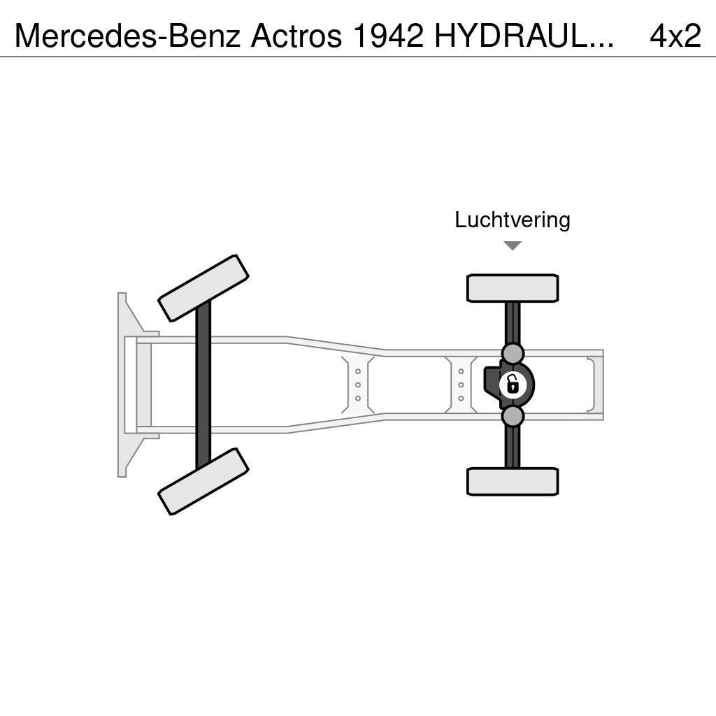 Mercedes-Benz Actros 1942 HYDRAULICS - EURO 5 - ONLY 426 760 KM Cabezas tractoras