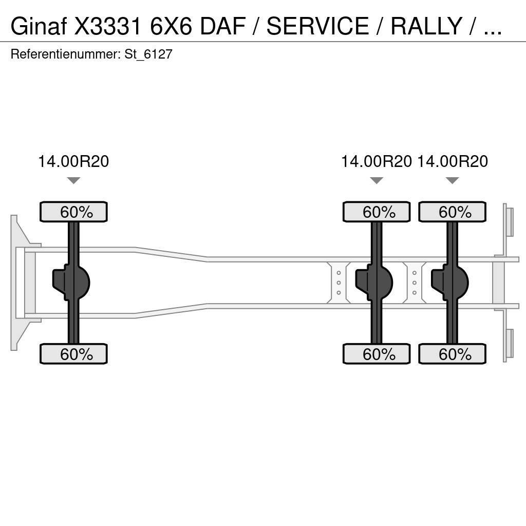 Ginaf X3331 6X6 DAF / SERVICE / RALLY / T5 / DAKAR Camiones caja cerrada