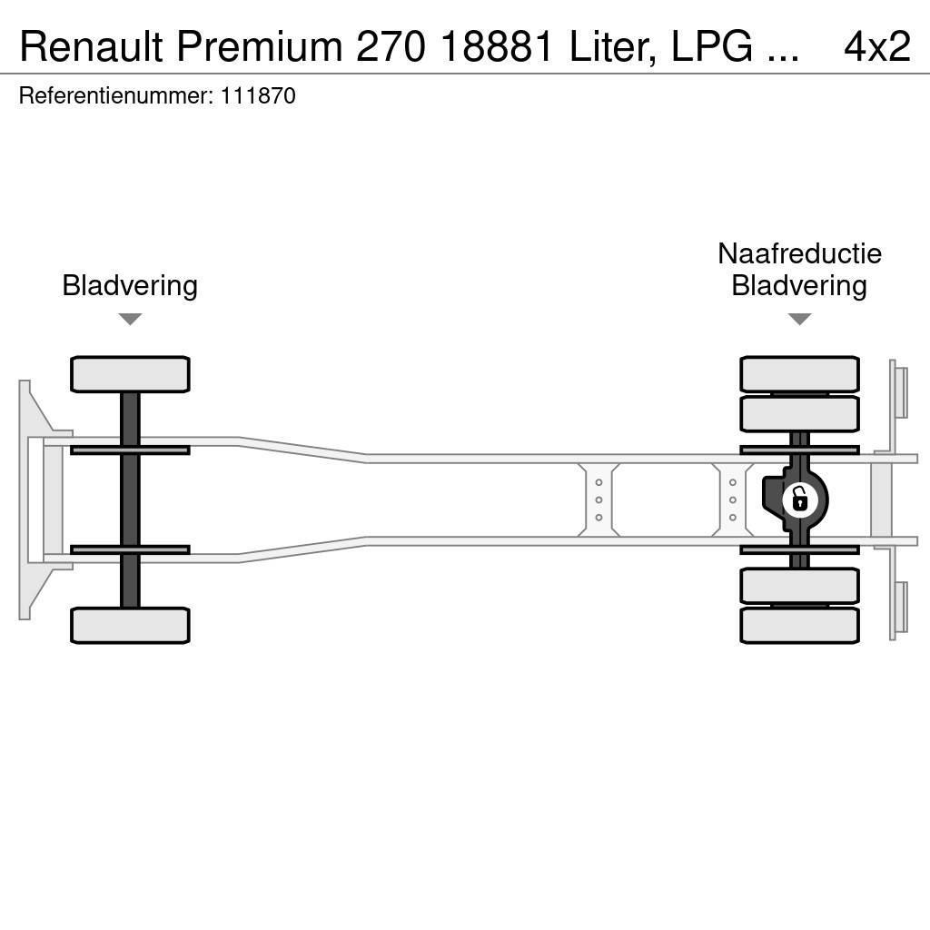 Renault Premium 270 18881 Liter, LPG GPL, Gas tank, Steel Camiones cisterna