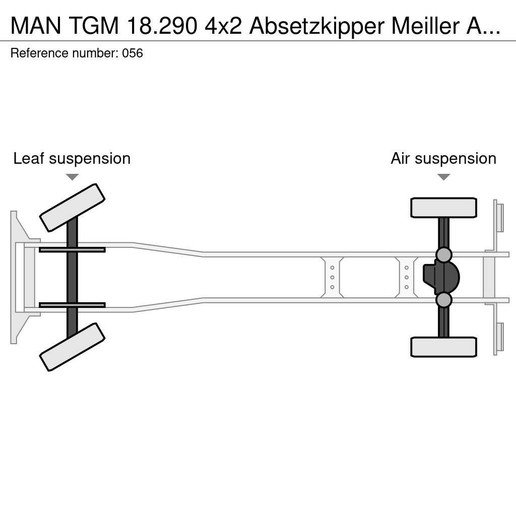 MAN TGM 18.290 4x2 Absetzkipper Meiller AK 10 MT Camiones portacubetas