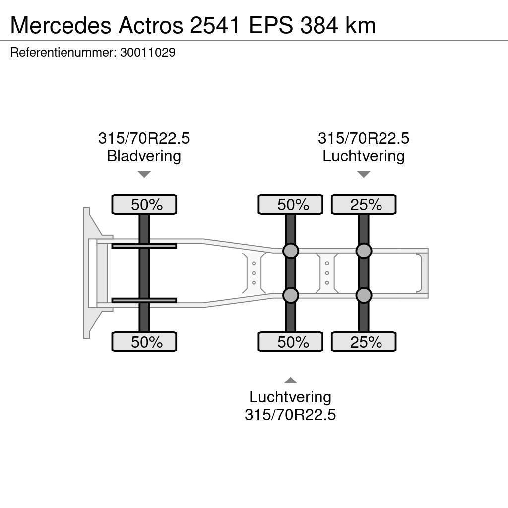 Mercedes-Benz Actros 2541 EPS 384 km Cabezas tractoras