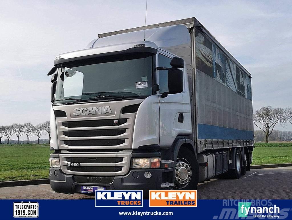 Scania G450 met palfinger kooiaa Camión con caja abierta