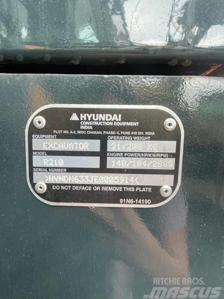 Hyundai R210 Excavadoras de cadenas