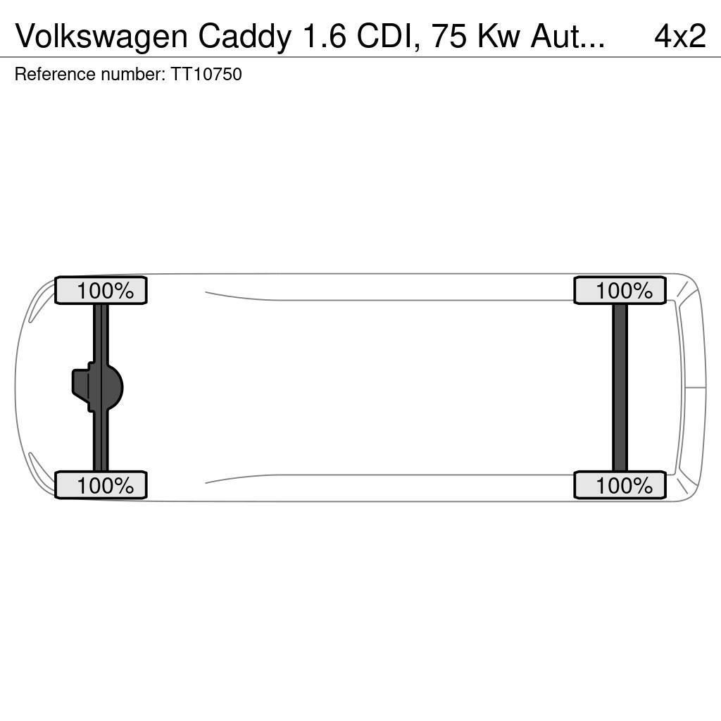 Volkswagen Caddy 1.6 CDI, 75 Kw Automatic, Navigatie, Airco, Furgonetas /Furgón