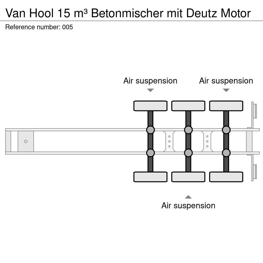 Van Hool 15 m³ Betonmischer mit Deutz Motor Otros semirremolques