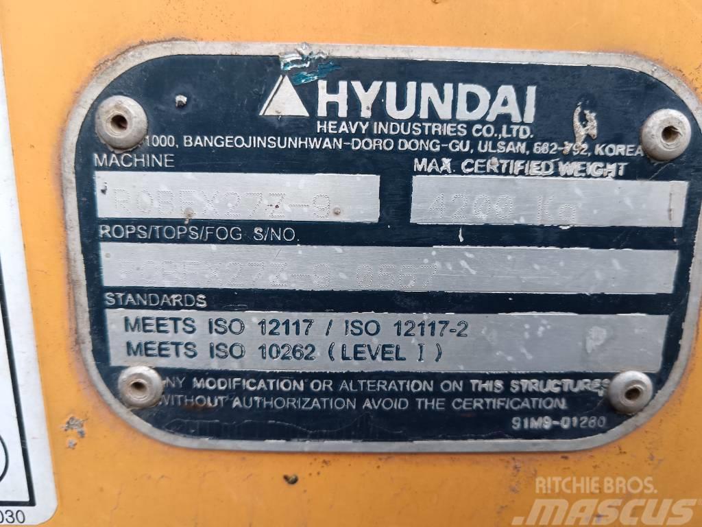 Hyundai Robex 27 Z-9 Mini excavadoras < 7t