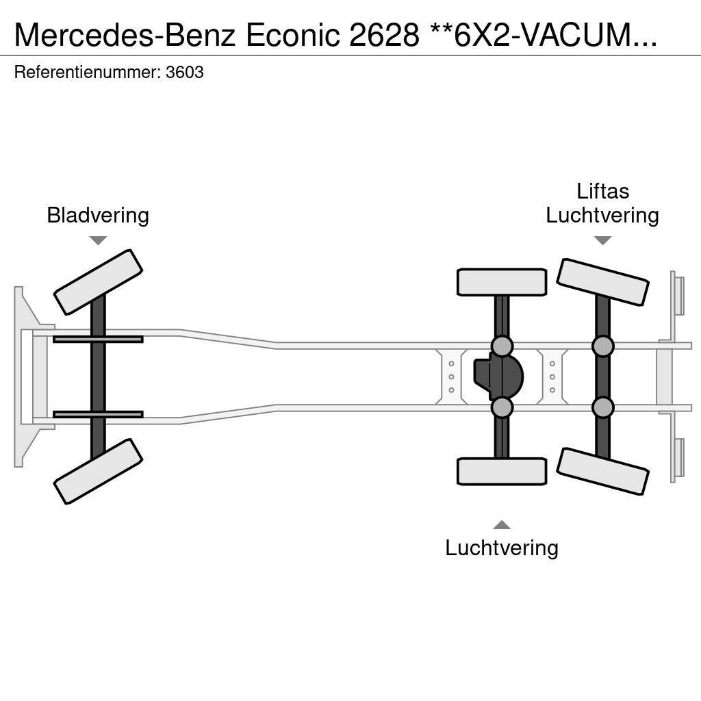 Mercedes-Benz Econic 2628 **6X2-VACUMTRUCK-HYDROCUREUR** Camiones aspiradores/combi