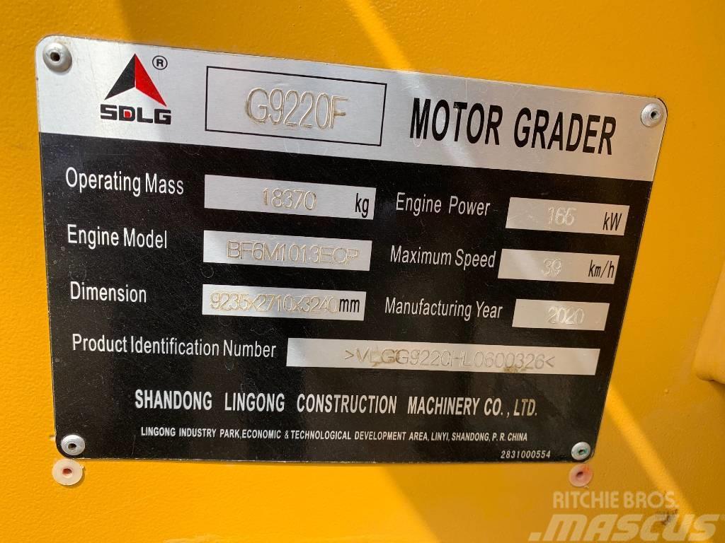 SDLG G 9220 Motoniveladoras