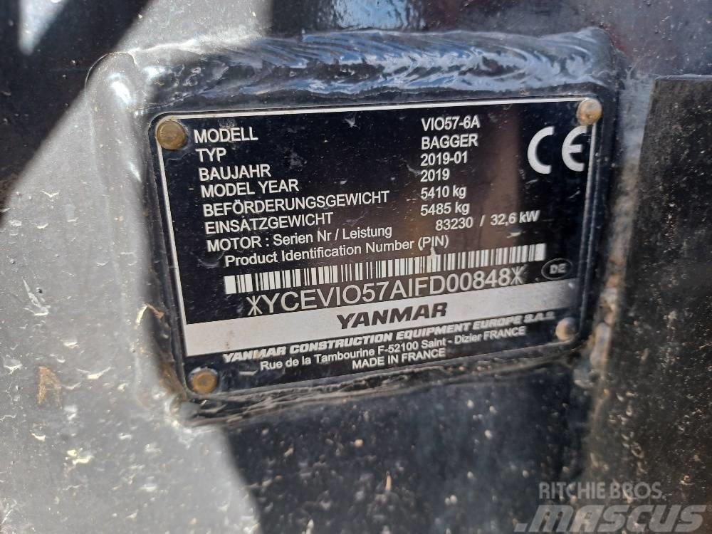 Yanmar VIO57-6A Mini excavadoras < 7t