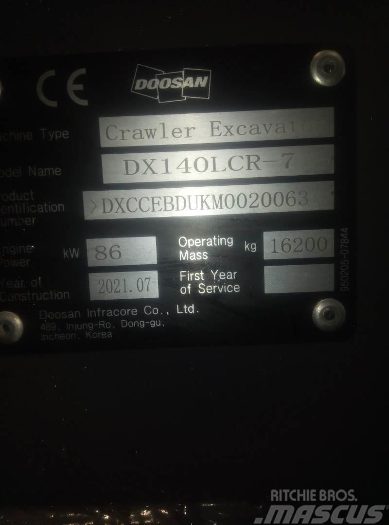 Doosan DX140LCR-7 Excavadoras de cadenas