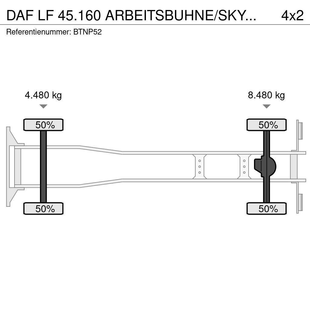 DAF LF 45.160 ARBEITSBUHNE/SKYWORKER/HOOGWERKER!!EURO4 Plataformas sobre camión