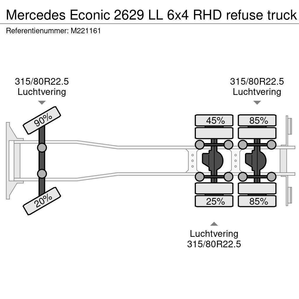 Mercedes-Benz Econic 2629 LL 6x4 RHD refuse truck Camiones de basura