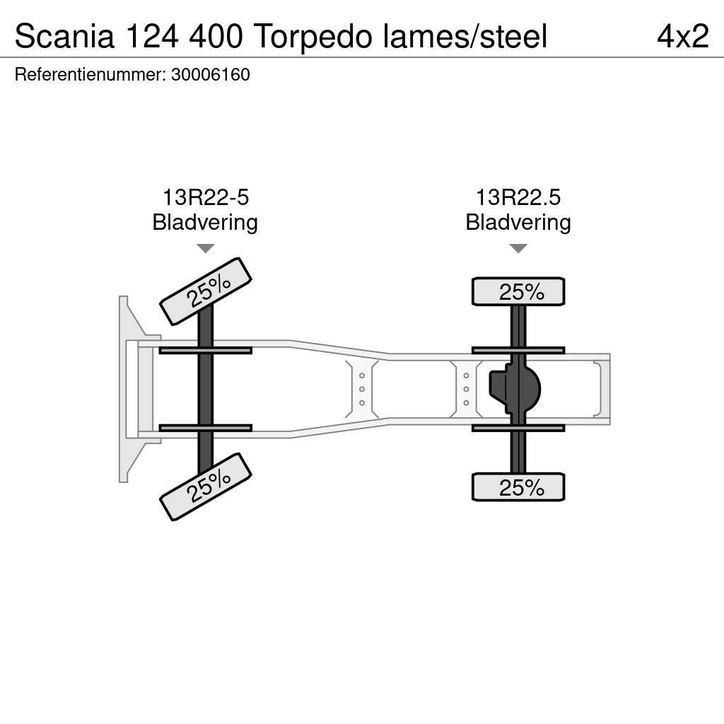 Scania 124 400 Torpedo lames/steel Cabezas tractoras