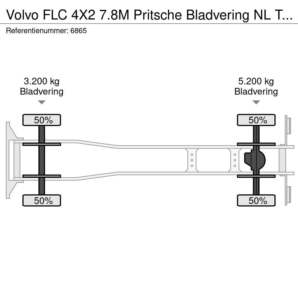 Volvo FLC 4X2 7.8M Pritsche Bladvering NL Truck €3750,- Camiones plataforma