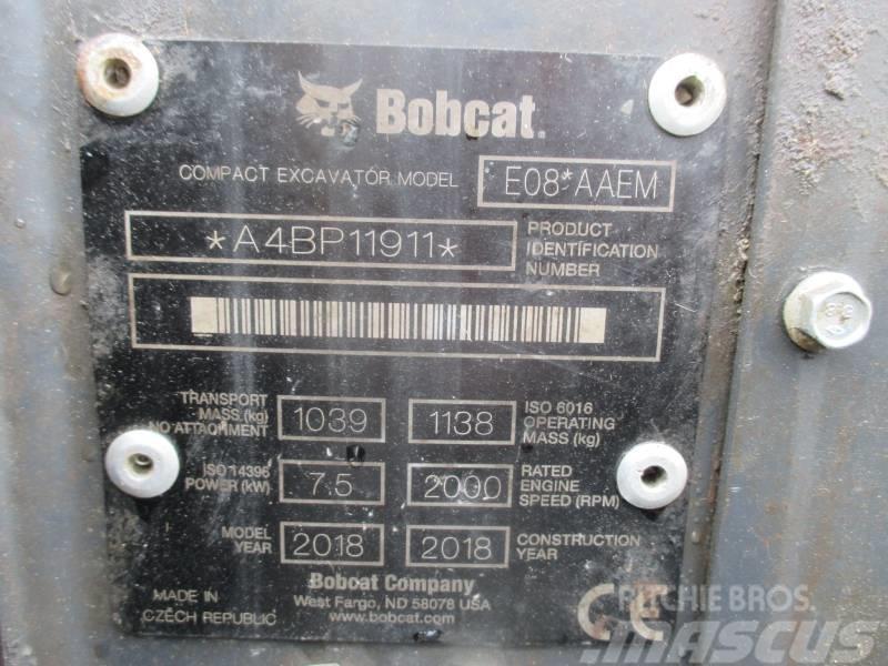 Bobcat E 08 Mini excavadoras < 7t