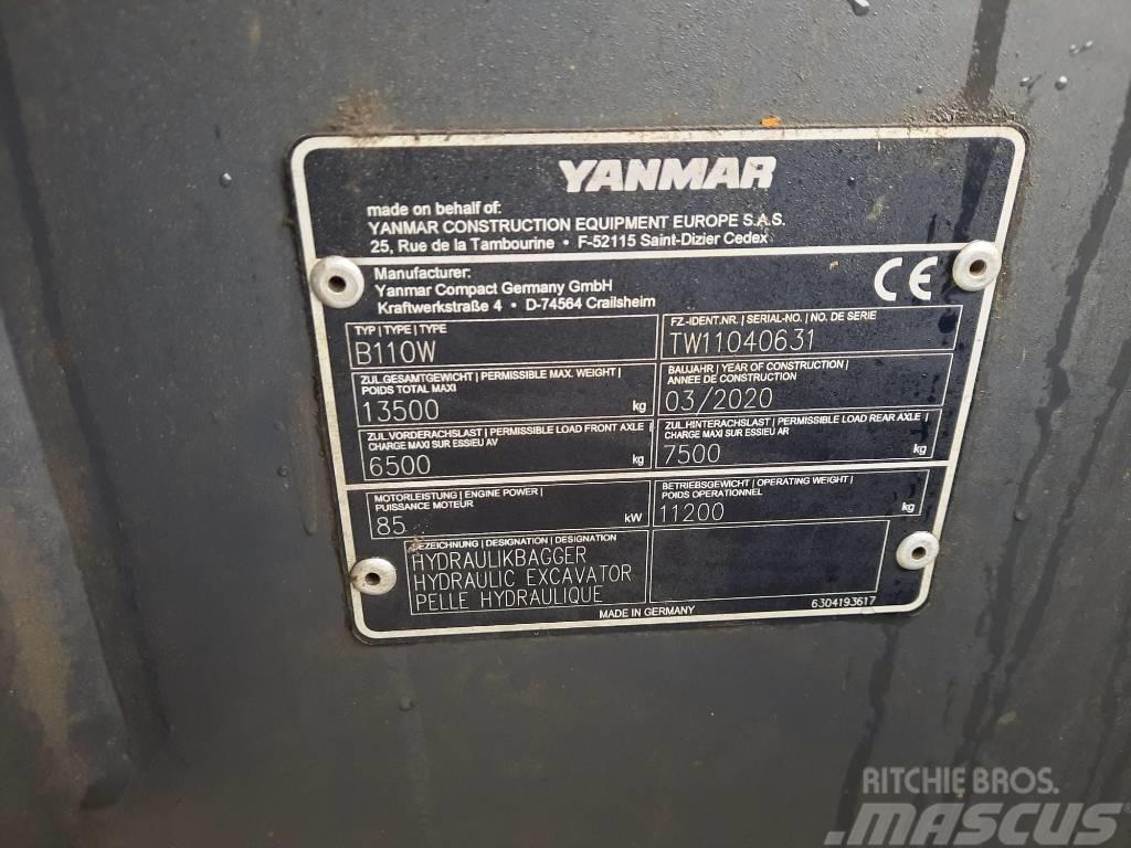 Yanmar B 110 W Excavadoras de ruedas