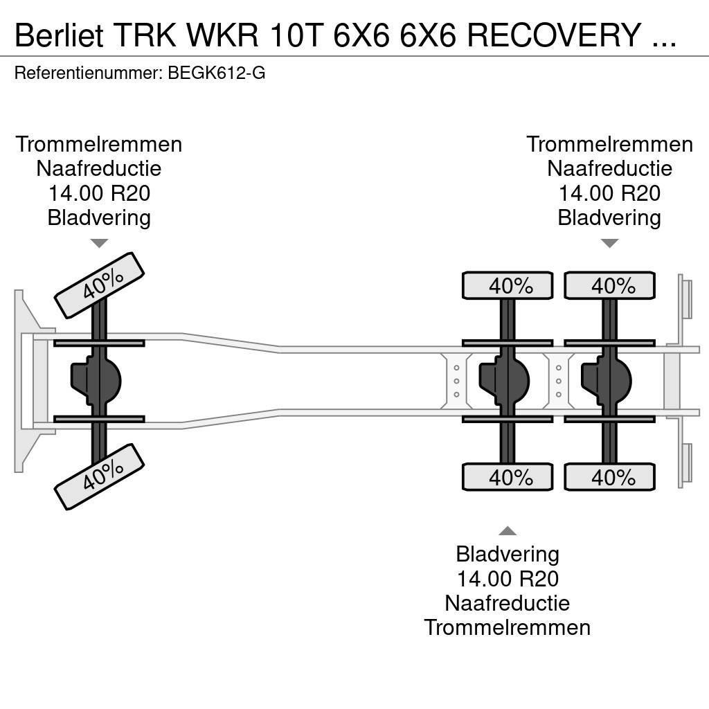 Berliet TRK WKR 10T 6X6 6X6 RECOVERY TRUCK 8589 KM Grúas de vehículo