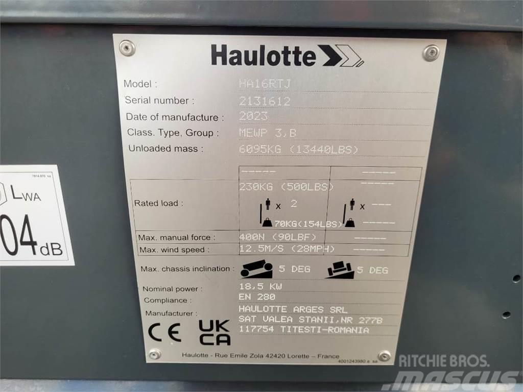 Haulotte HA16RTJ Valid Inspection, *Guarantee! Diesel, 4x4 Plataforma de trabajo articulada