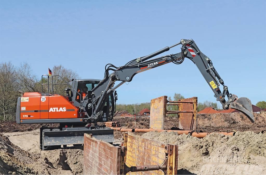 Atlas 175 W Koparka kołowa wheeled excavator Excavadoras de ruedas
