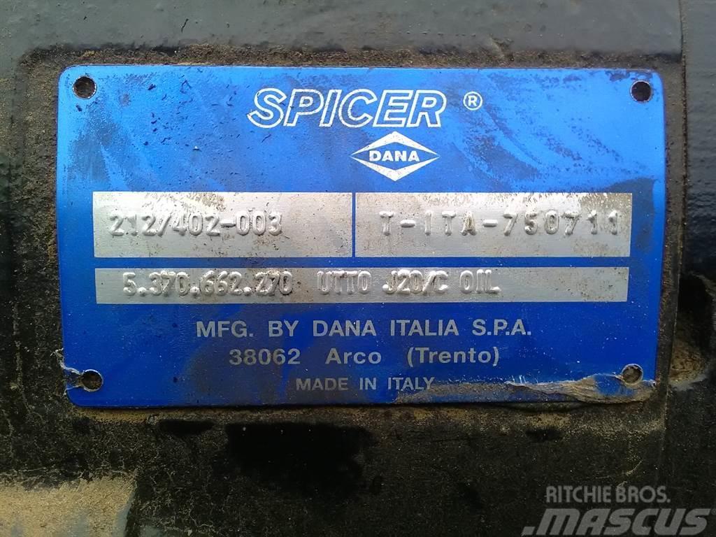 Spicer Dana 212/402-003 - Axle/Achse/As Ejes