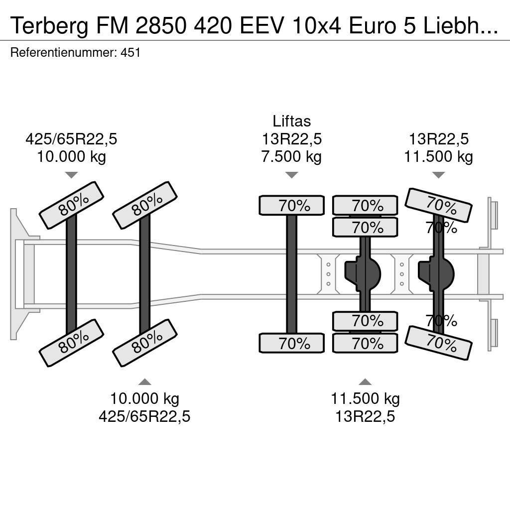 Terberg FM 2850 420 EEV 10x4 Euro 5 Liebherr 15 Kub Mixer Camiones hormigonera