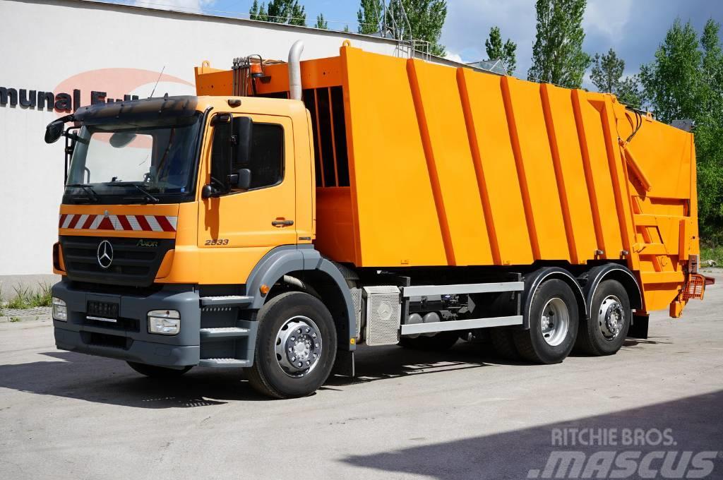 Mercedes-Benz Axor 2533 śmieciara trzyosiowa FAUN 524m3 EURO 5 Camiones de basura