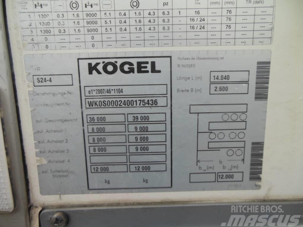 Kögel SVT 24, Dvoupatro, Carrier Vector 1550 Semirremolques isotermos/frigoríficos