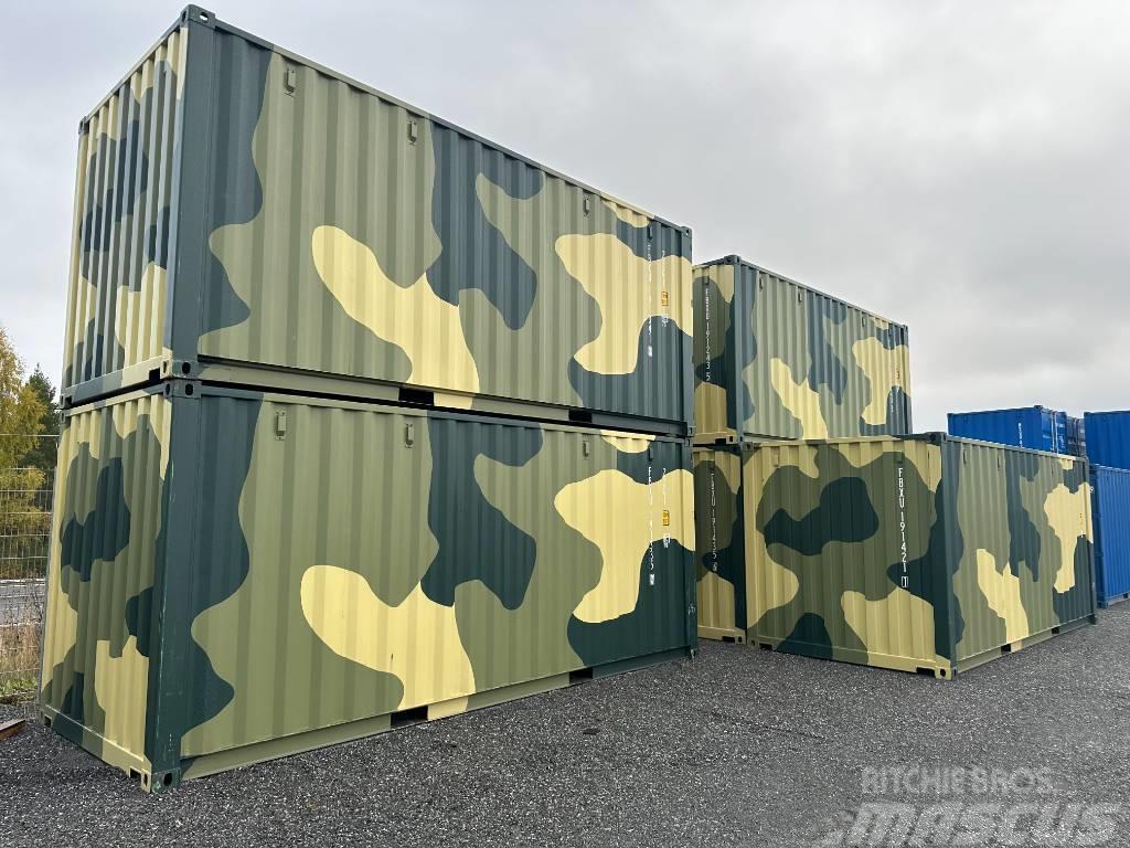  Sjöfartscontainer nya 20fots Camouflage Container Contenedores de transporte