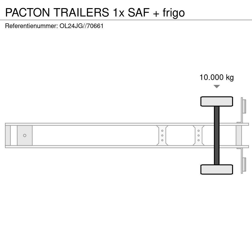 Pacton TRAILERS 1x SAF + frigo Semirremolques isotermos/frigoríficos