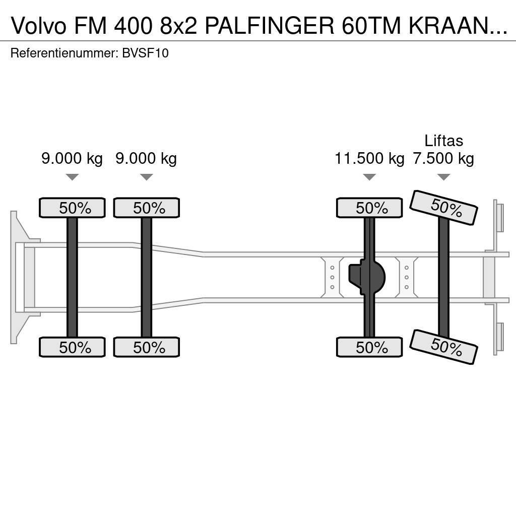 Volvo FM 400 8x2 PALFINGER 60TM KRAAN/KRAN!!EURO5!! Grúas todo terreno